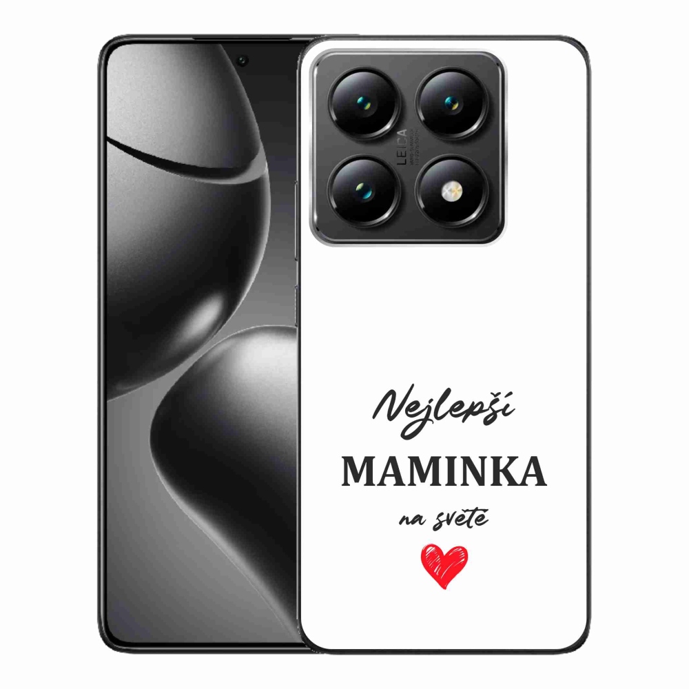Gelový kryt mmCase na Xiaomi 14T Pro - nejlepší maminka 1 bílé pozadí