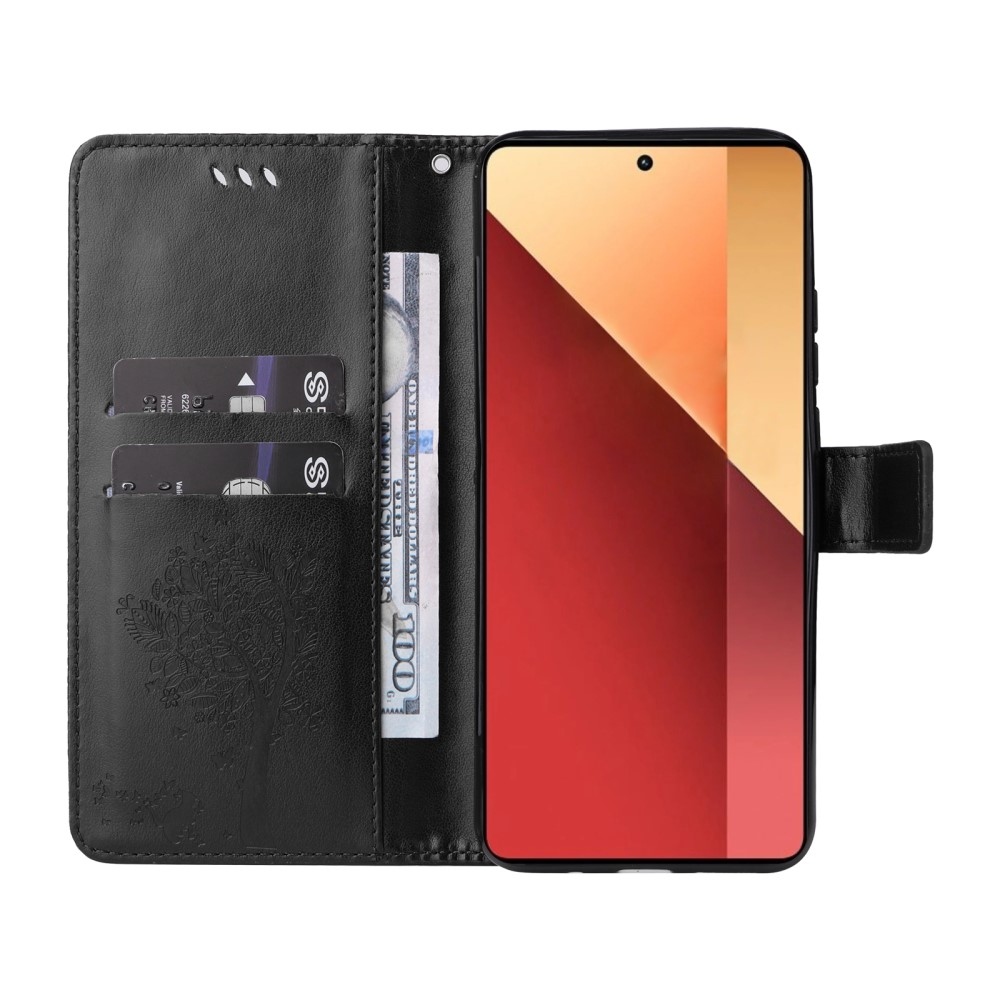 Trees knížkové pouzdro na Xiaomi Redmi Note 13 Pro 4G/Poco M6 Pro - černé