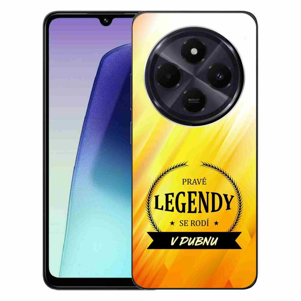Gelový kryt mmCase na Xiaomi Redmi 14C/Poco C75 - legendy v dubnu žluté pozadí