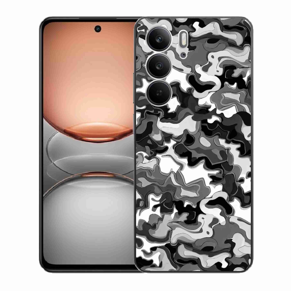 Gelový kryt mmCase na Realme C75 - maskáčový vzor 3