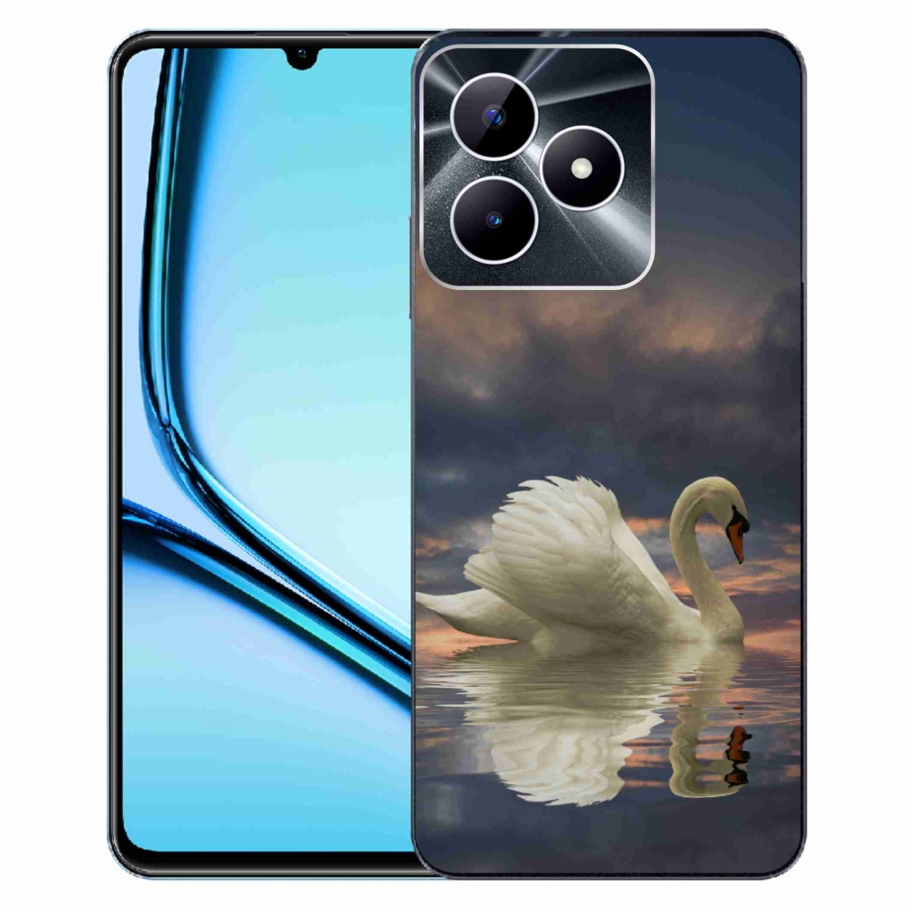 Gelový kryt mmCase na Realme Note 50 - labuť