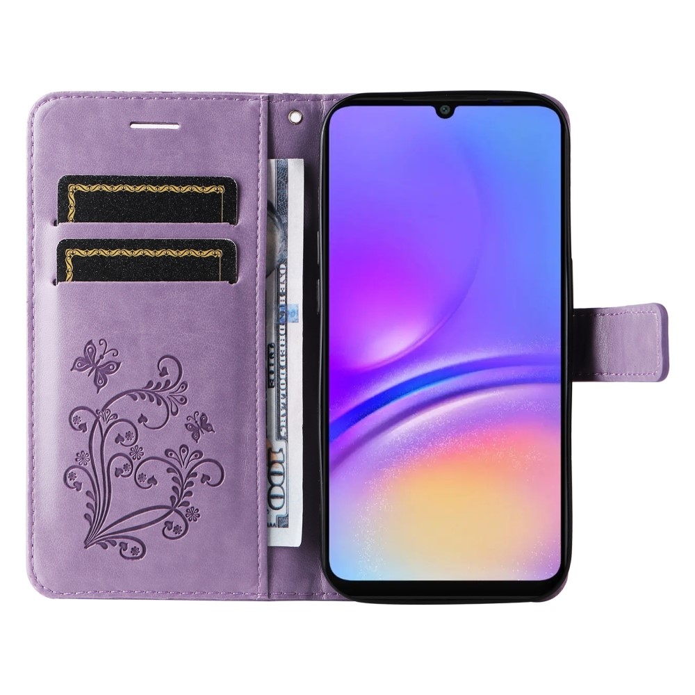Big Butterfly knížkové pouzdro na Samsung Galaxy A06 4G - fialové