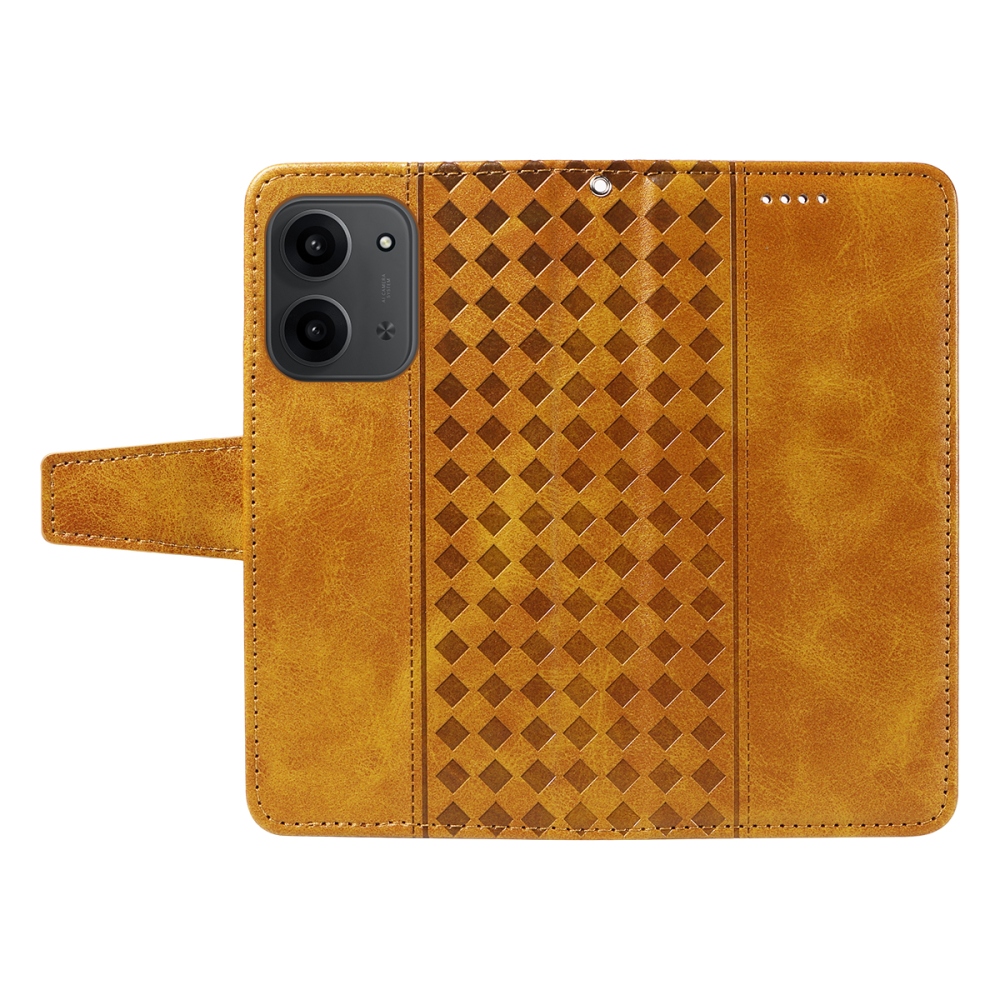 Grids knížkové pouzdro na Xiaomi Redmi 15C 4G/5G (173mm) - žluté