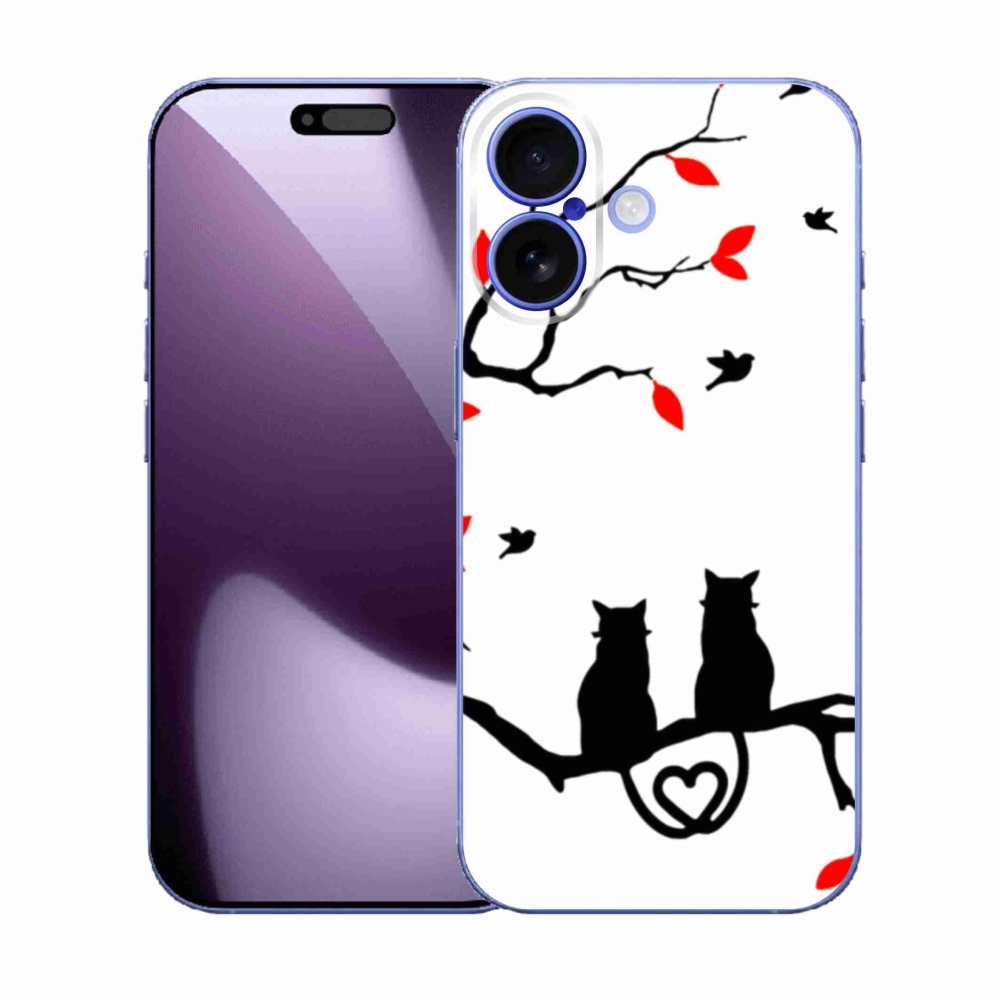 Gelový kryt mmCase na iPhone 17 - kočičí láska