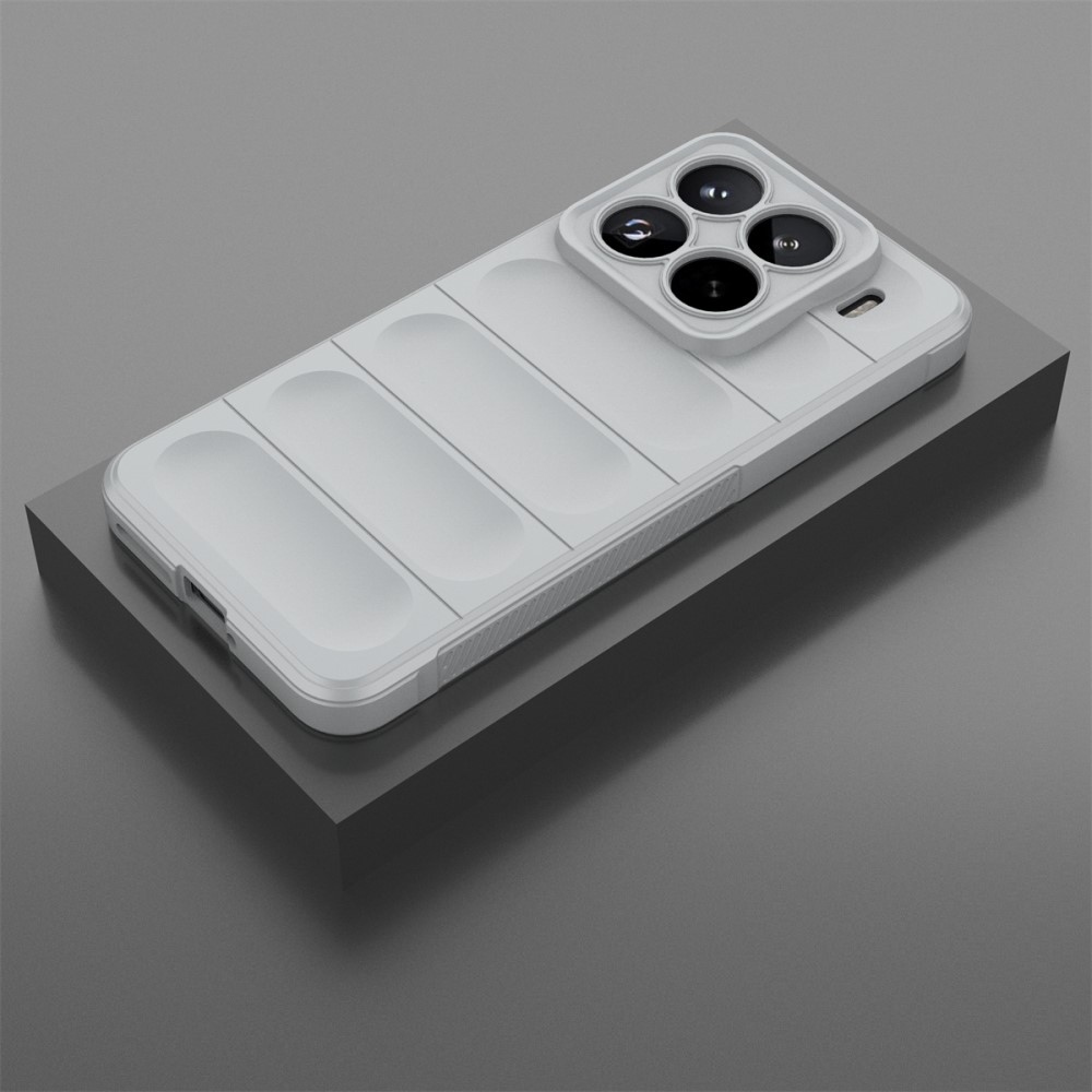 Rugg odolný gelový obal na Xiaomi 15 Pro - světlešedý