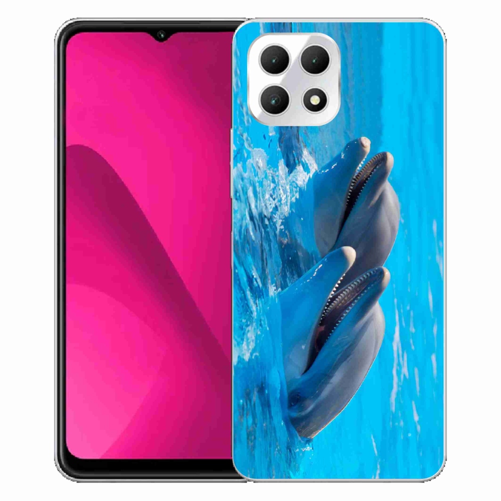 Gelový kryt mmCase na T-Mobile T Phone 2 - delfíni