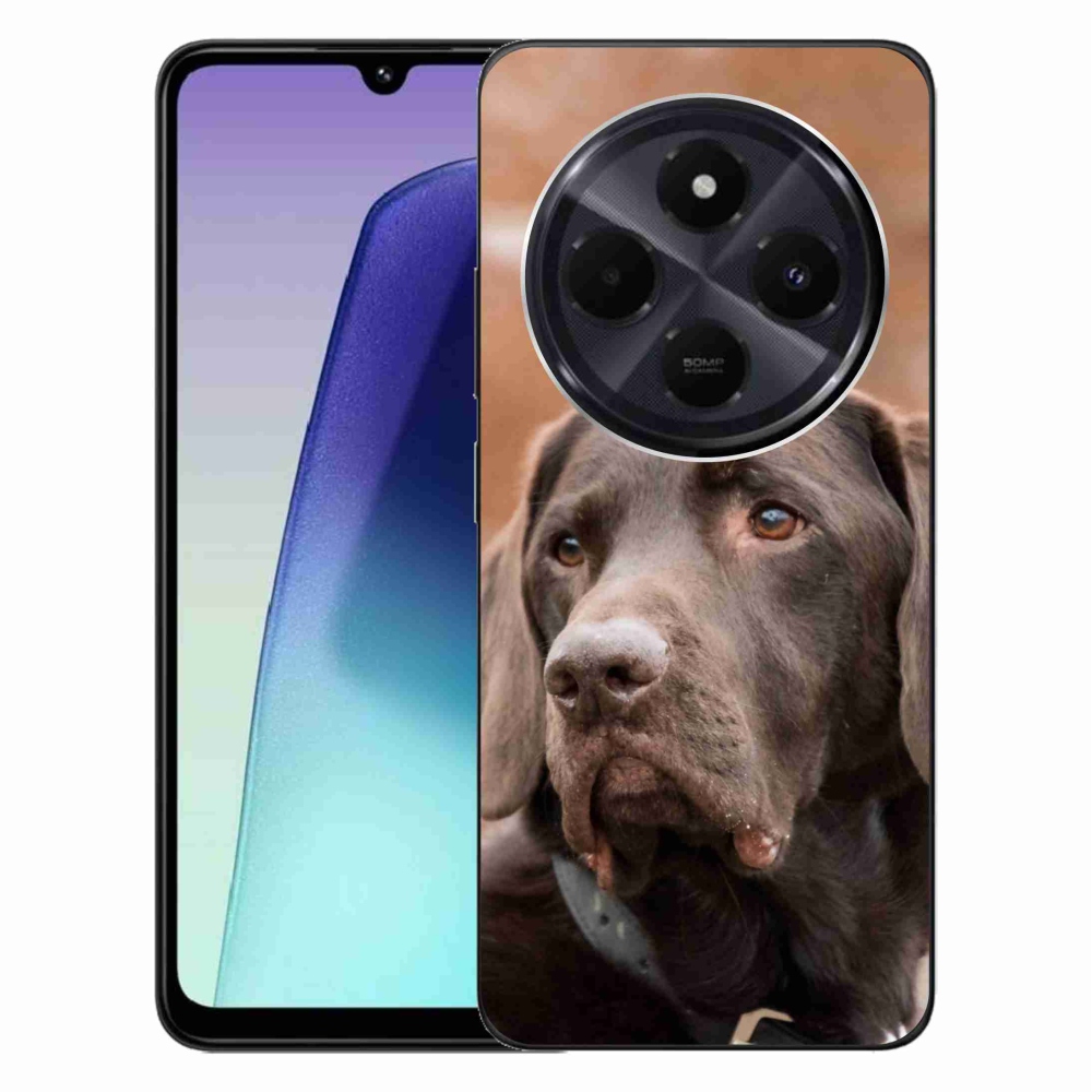 Gelový obal mmCase na Xiaomi Redmi 14C/Poco C75 - hnědý labrador