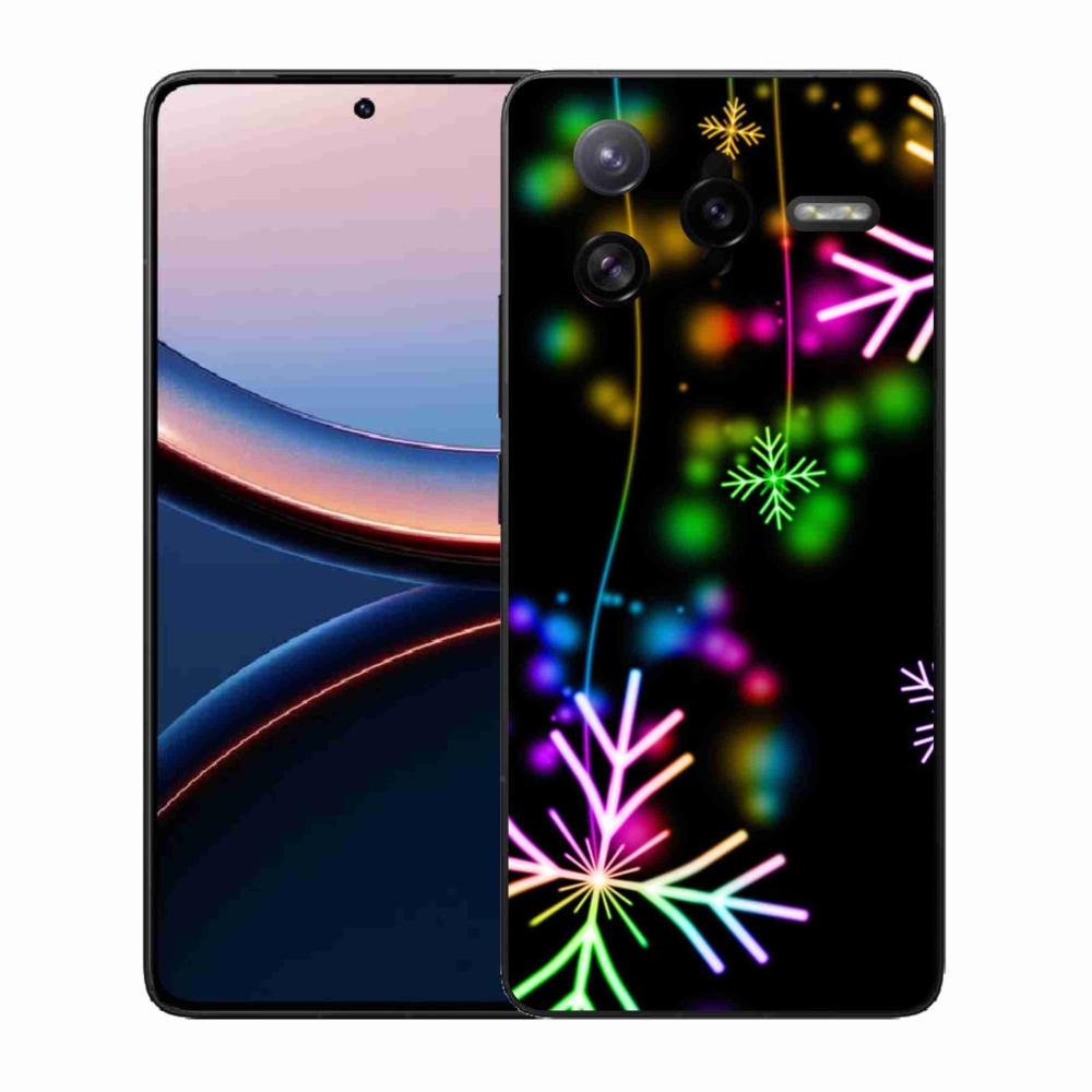Gelový kryt mmCase na Xiaomi Poco F7 Ultra - barevné vločky