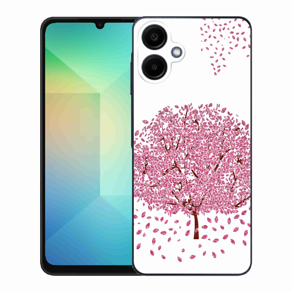 Gelový kryt mmCase na Samsung Galaxy A06 4G - kreslený strom s listy