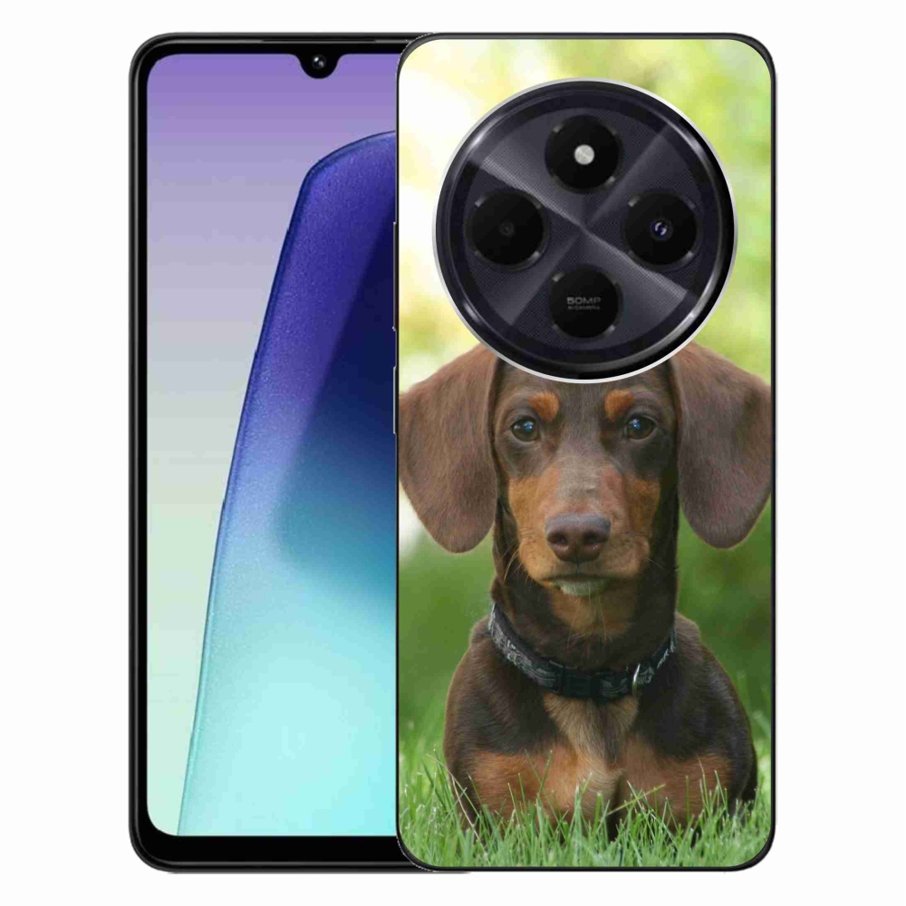Gelový obal mmCase na Xiaomi Redmi 14C/Poco C75 - hnědý jezevčík