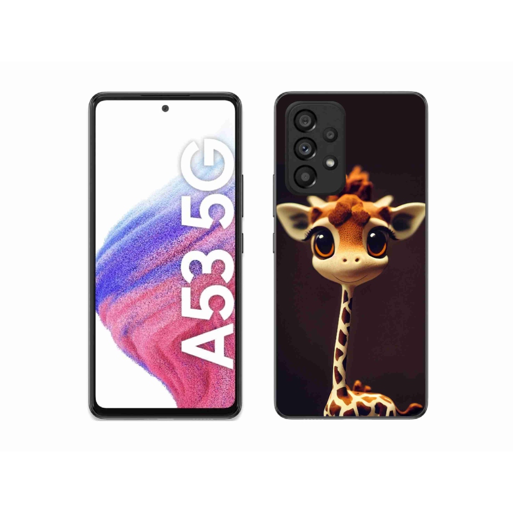 Gelový kryt mmCase na Samsung Galaxy A53 5G - malá žirafa