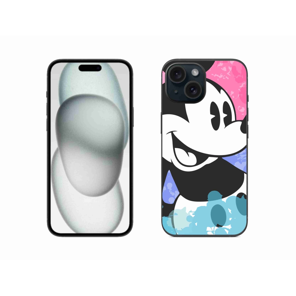 Gelový kryt mmCase na iPhone 15 - mickey mouse