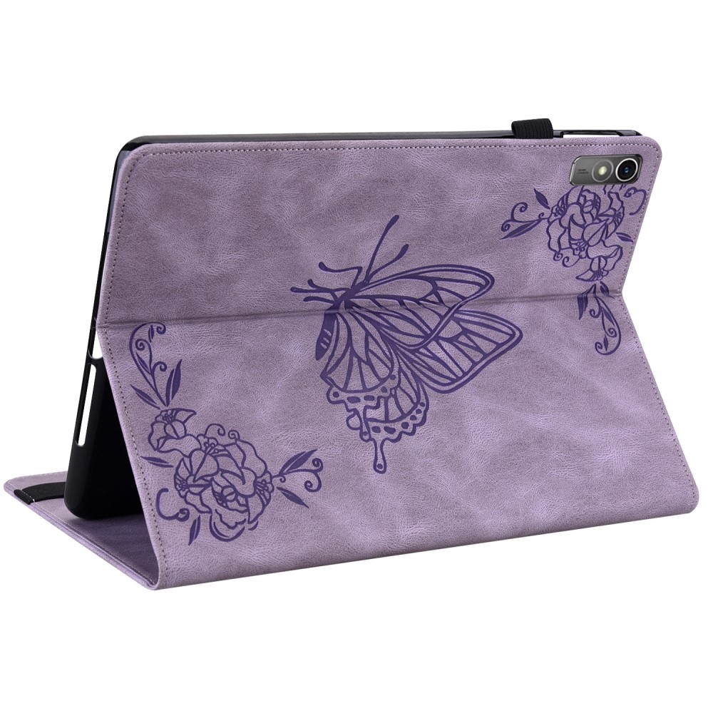 Imprint zavírací pouzdro na Lenovo Tab M10 5G - fialové
