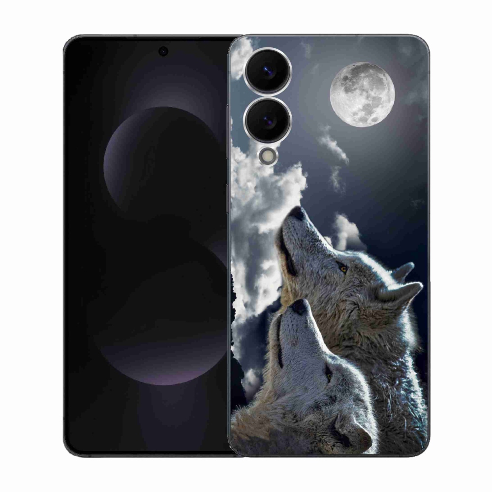 Gelový kryt mmCase na Samsung Galaxy S25 Edge - vlci
