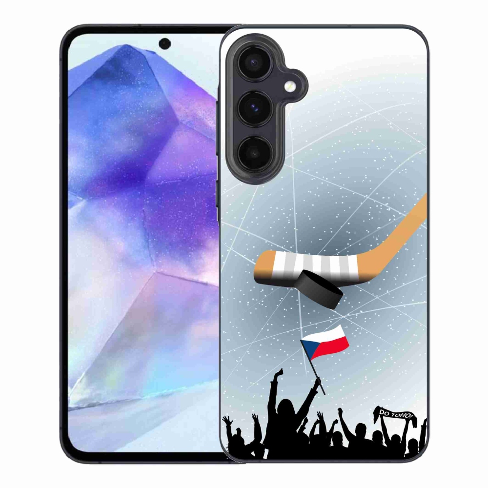 Gelový kryt mmCase na Samsung Galaxy A55 5G - fanoušci hokeje