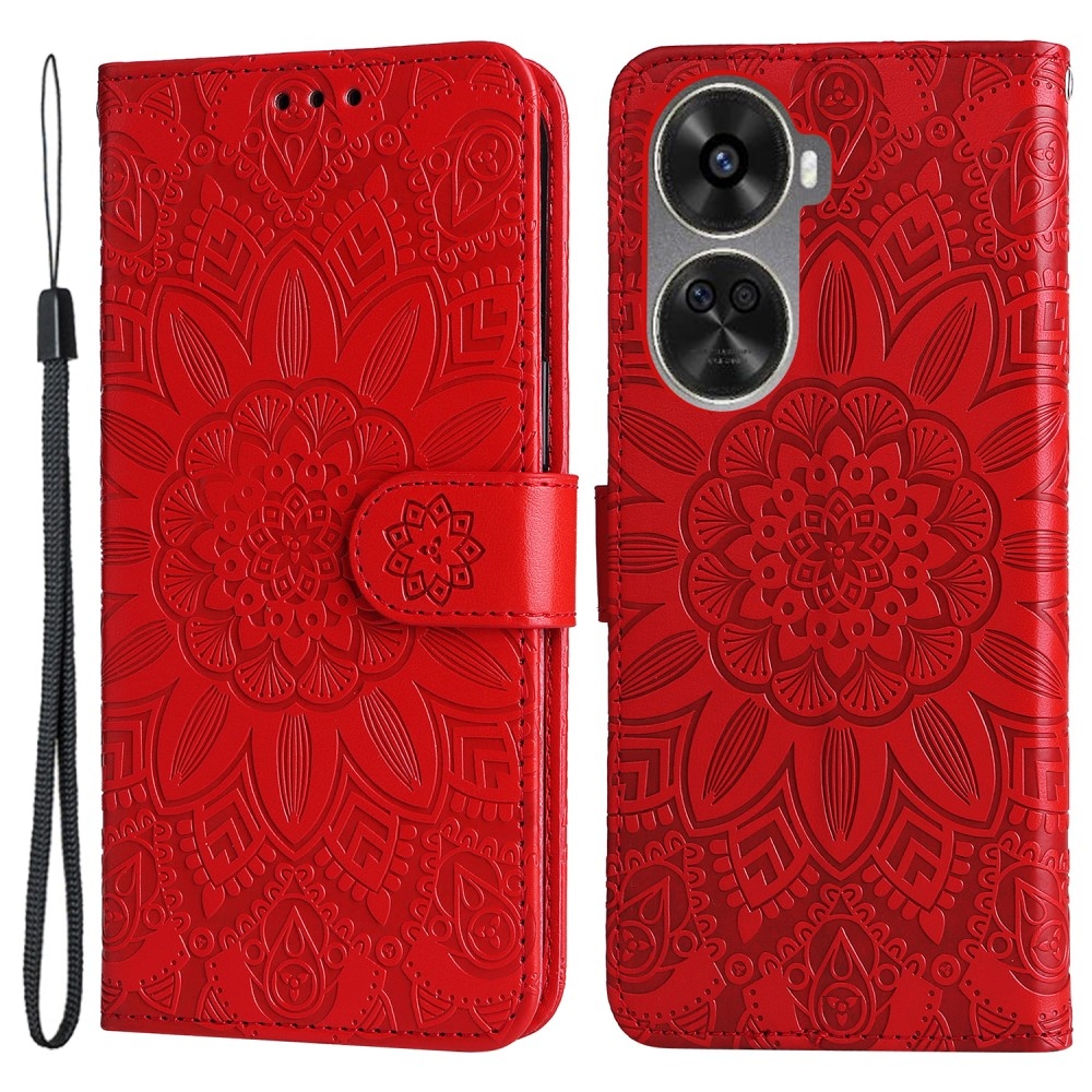 Sunflower knížkové pouzdro na Huawei Nova 12 SE - červené