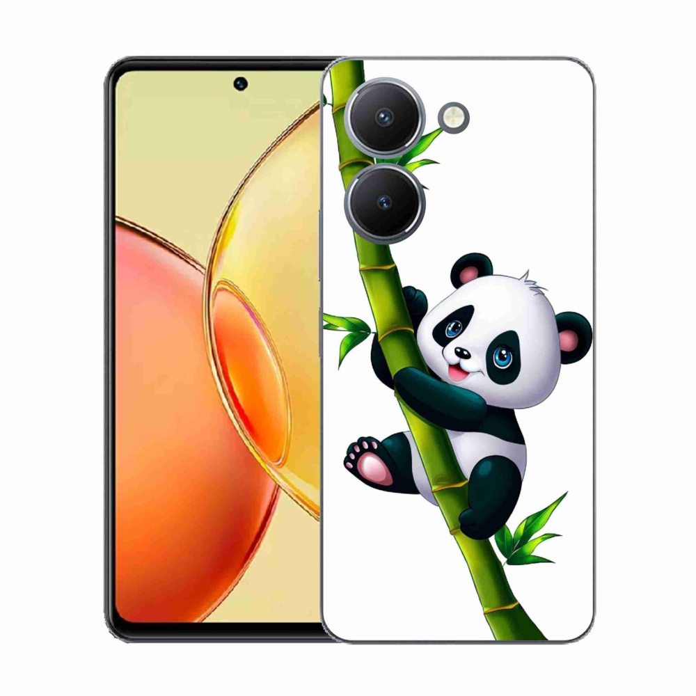 Gelový kryt mmCase na Vivo Y36 - panda na bambusu