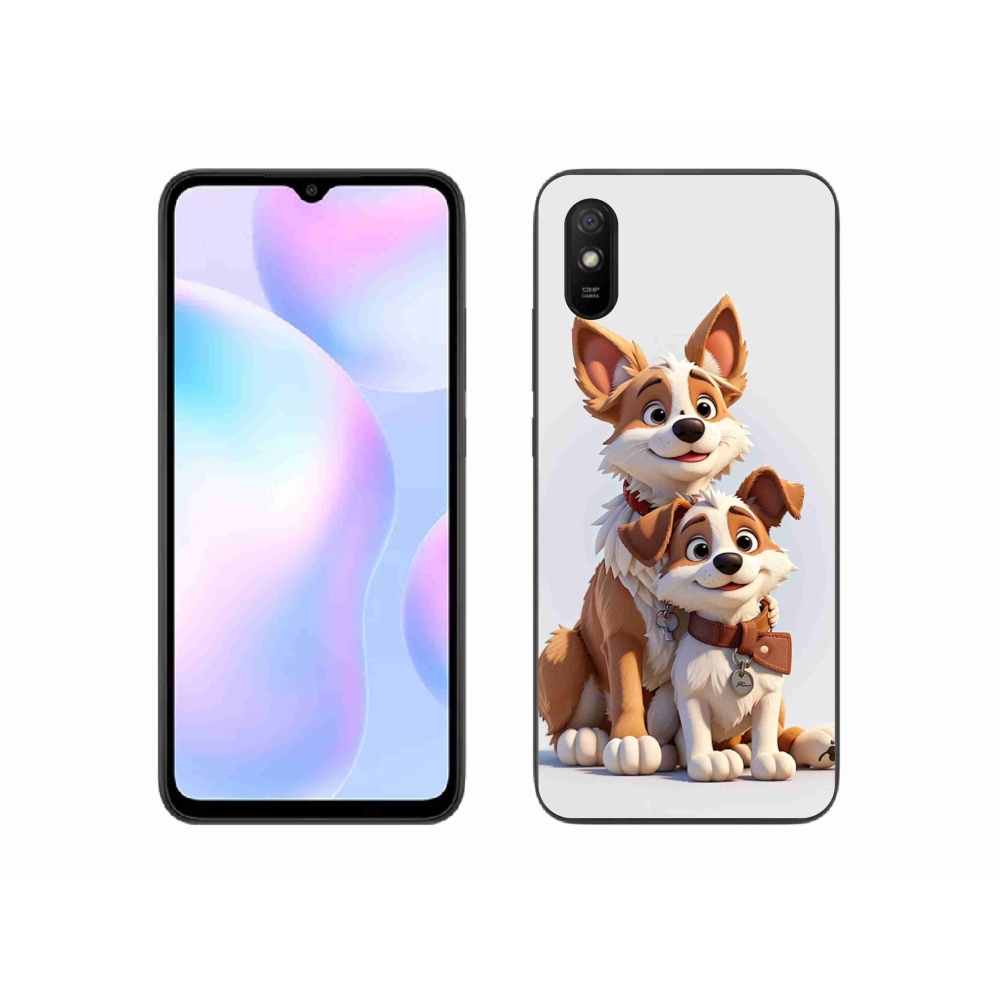 Gelový kryt mmCase na Xiaomi Redmi 9AT - kreslení psi