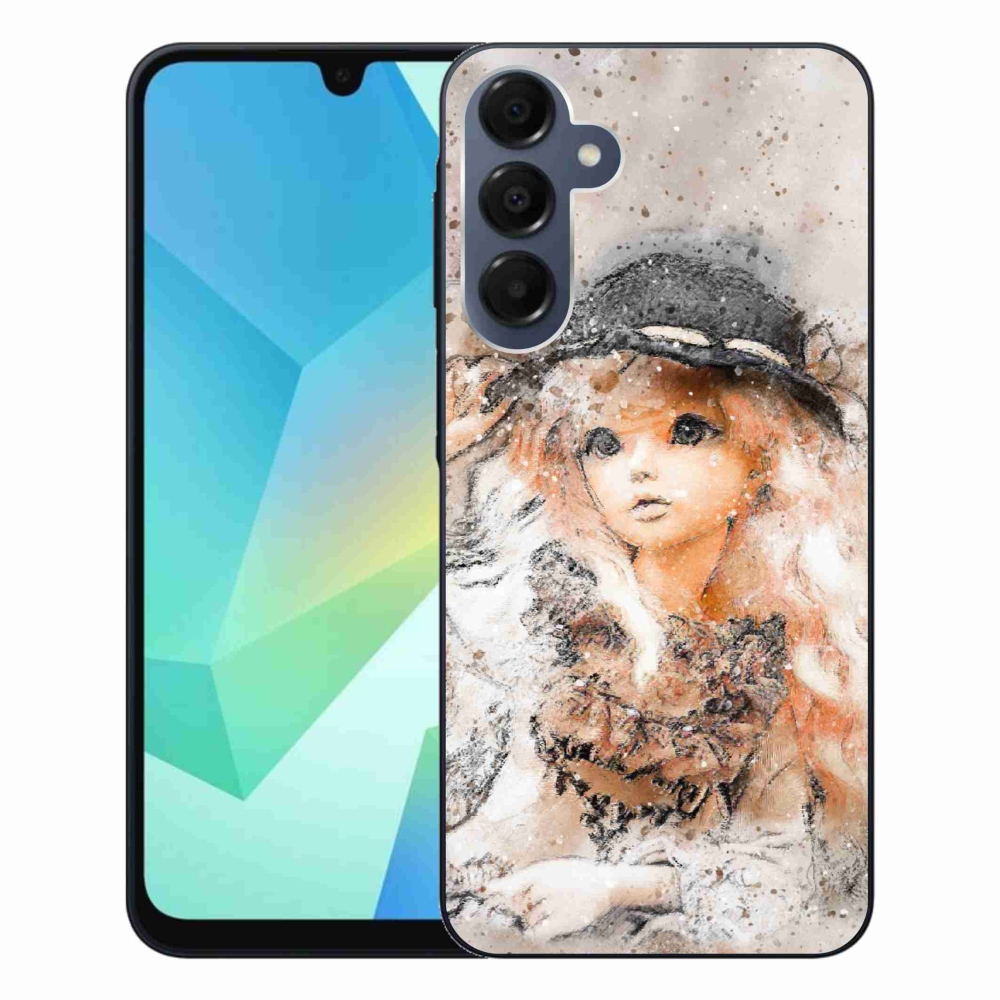 Gelový kryt mmCase na Samsung Galaxy A16 4G/5G - holčička s kloboukem