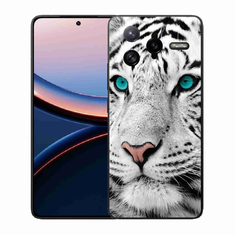 Gelový kryt mmCase na Xiaomi Poco F7 Ultra - bílý tygr