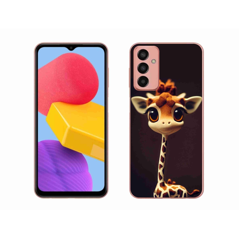 Gelový kryt mmCase na Samsung Galaxy M13 - malá žirafa