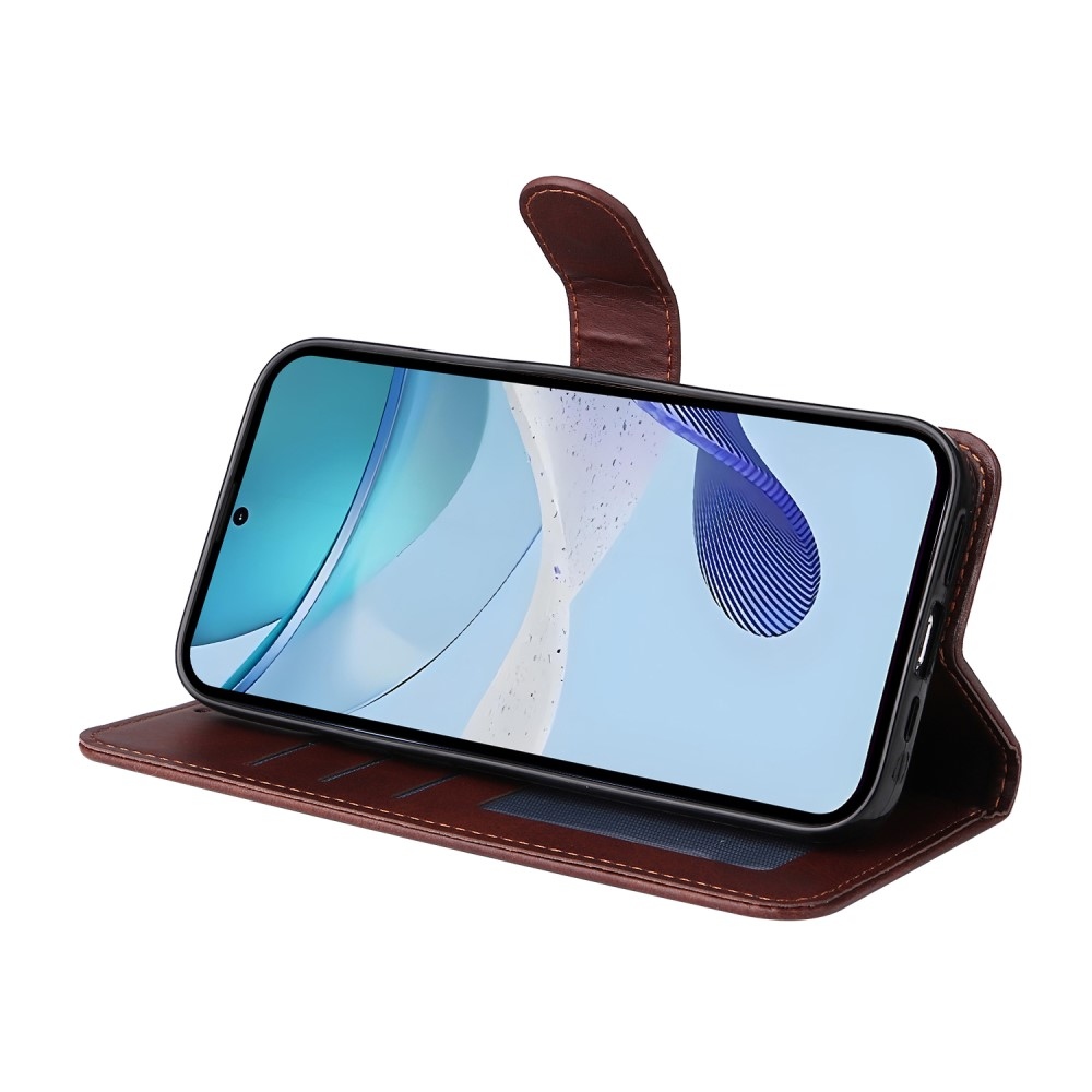 Clots knížkové pouzdro na Realme 14x 5G/Realme C75 - hnědé