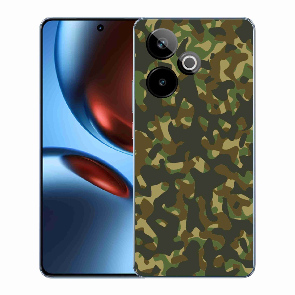Gelový kryt mmCase na Realme GT 7 5G/GT 7T 5G - maskáčový vzor 1