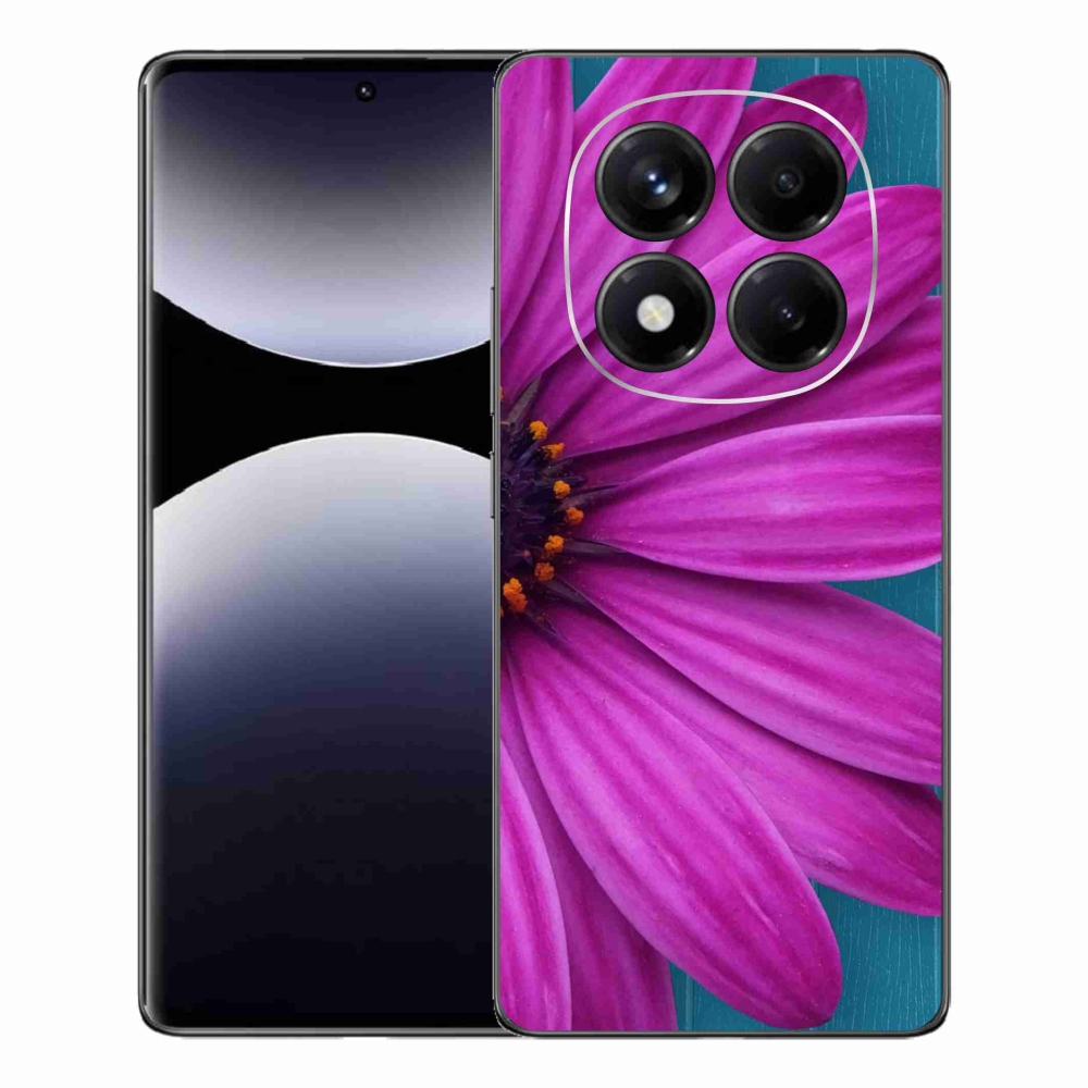 Gelový kryt mmCase na Xiaomi Redmi Note 14 Pro - fialová kopretina