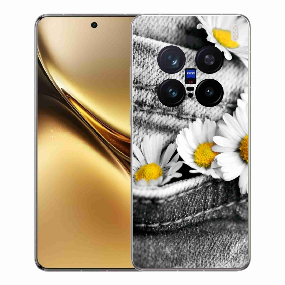 Gelový kryt mmCase na Vivo X200 Pro 5G - kopretiny