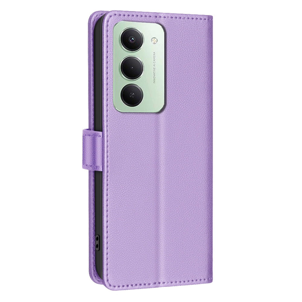 BINFEN knížkové pouzdro na Xiaomi Redmi 15 5G (169mm) - fialové