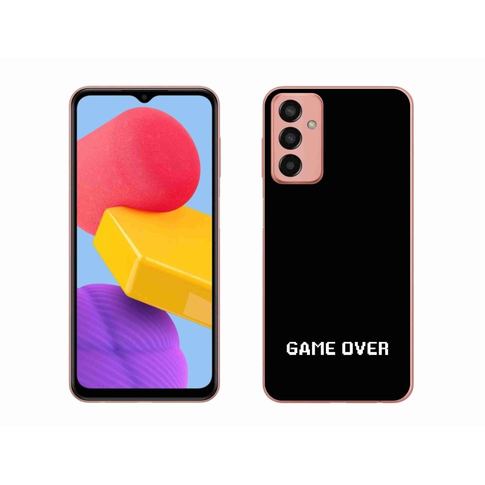 Gelový kryt mmCase na Samsung Galaxy M13 - game over černé pozadí