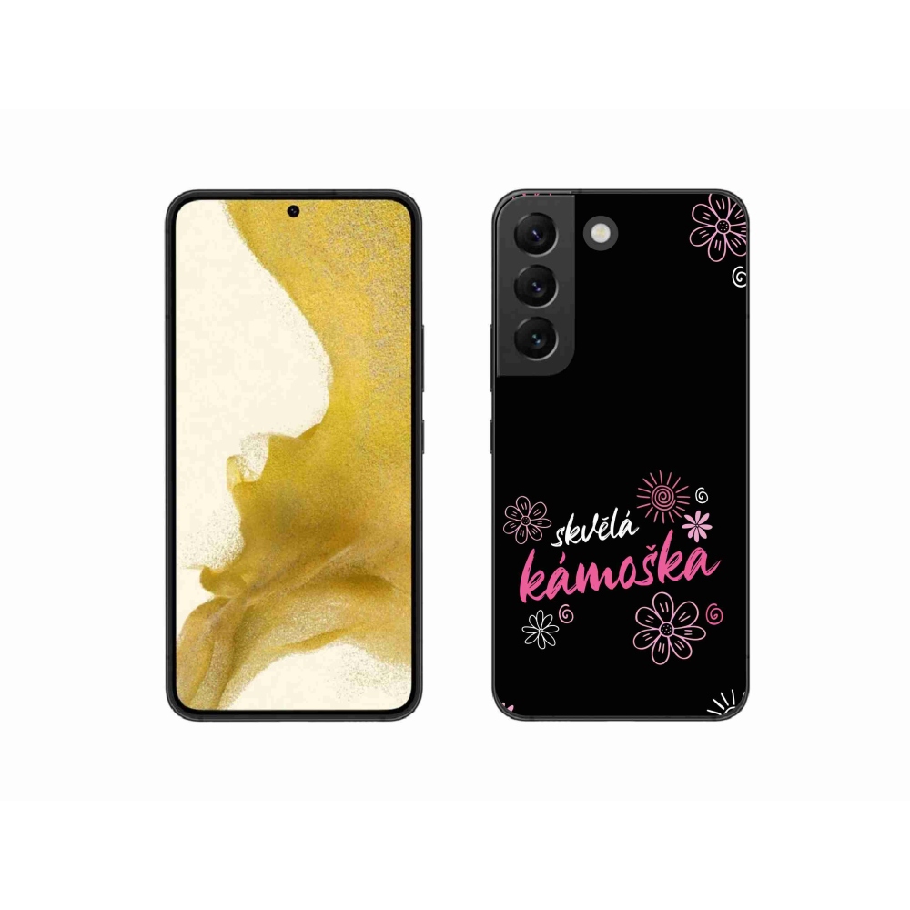Gelový kryt mmCase na Samsung Galaxy S22 5G - skvělá kámoška černé pozadí