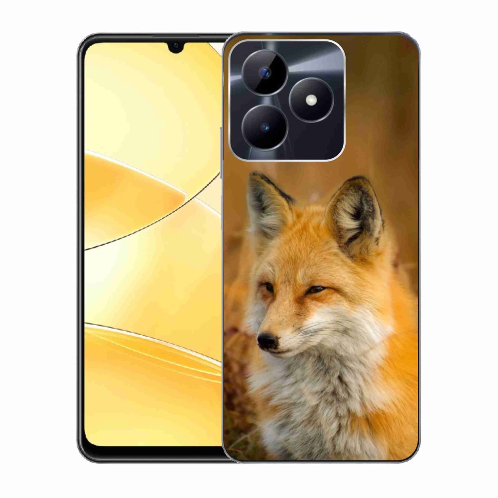 Gelový kryt mmCase na Realme C51/C53 - liška