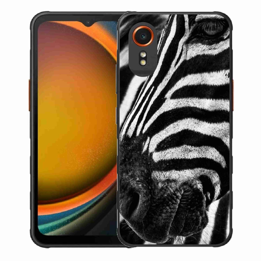 Gelový kryt mmCase na Samsung Galaxy Xcover 7 - zebra
