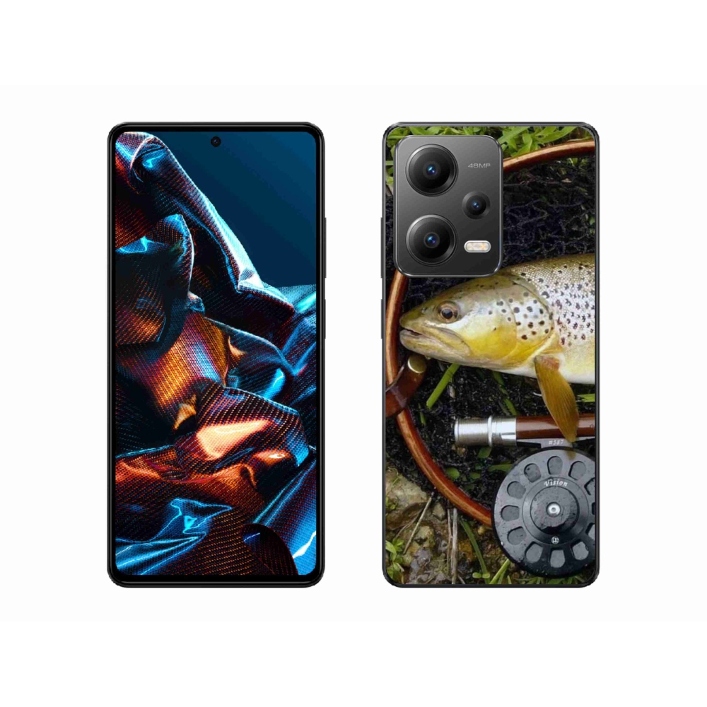 Gelový obal mmCase na mobil Xiaomi Redmi Note 12 Pro 5G - pstruh 2