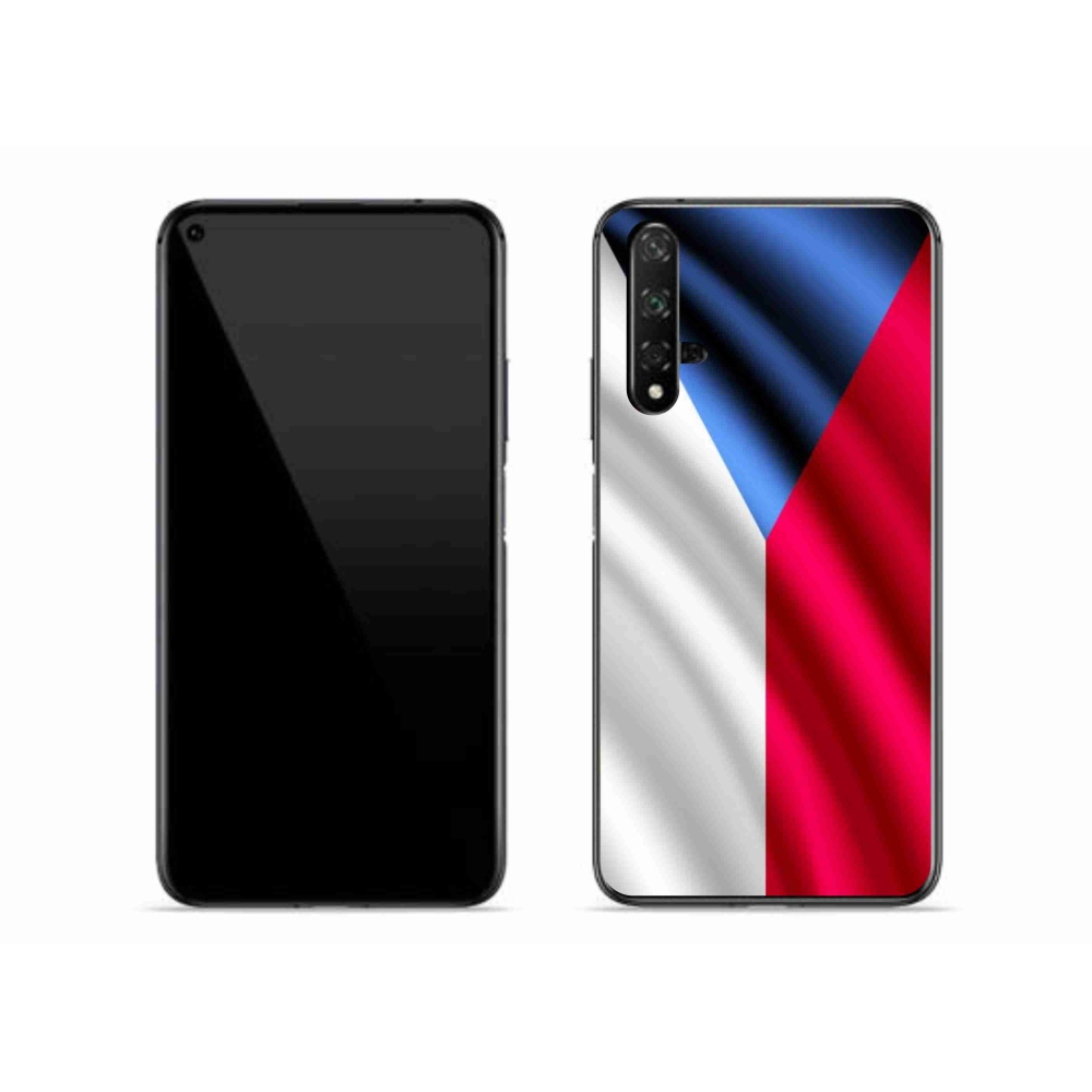 Gelový kryt mmCase na mobil Huawei Nova 5T - česká vlajka