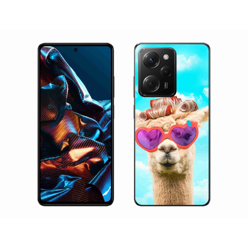 Gelový kryt mmCase na Xiaomi Poco X5 Pro 5G - lama s brýlemi