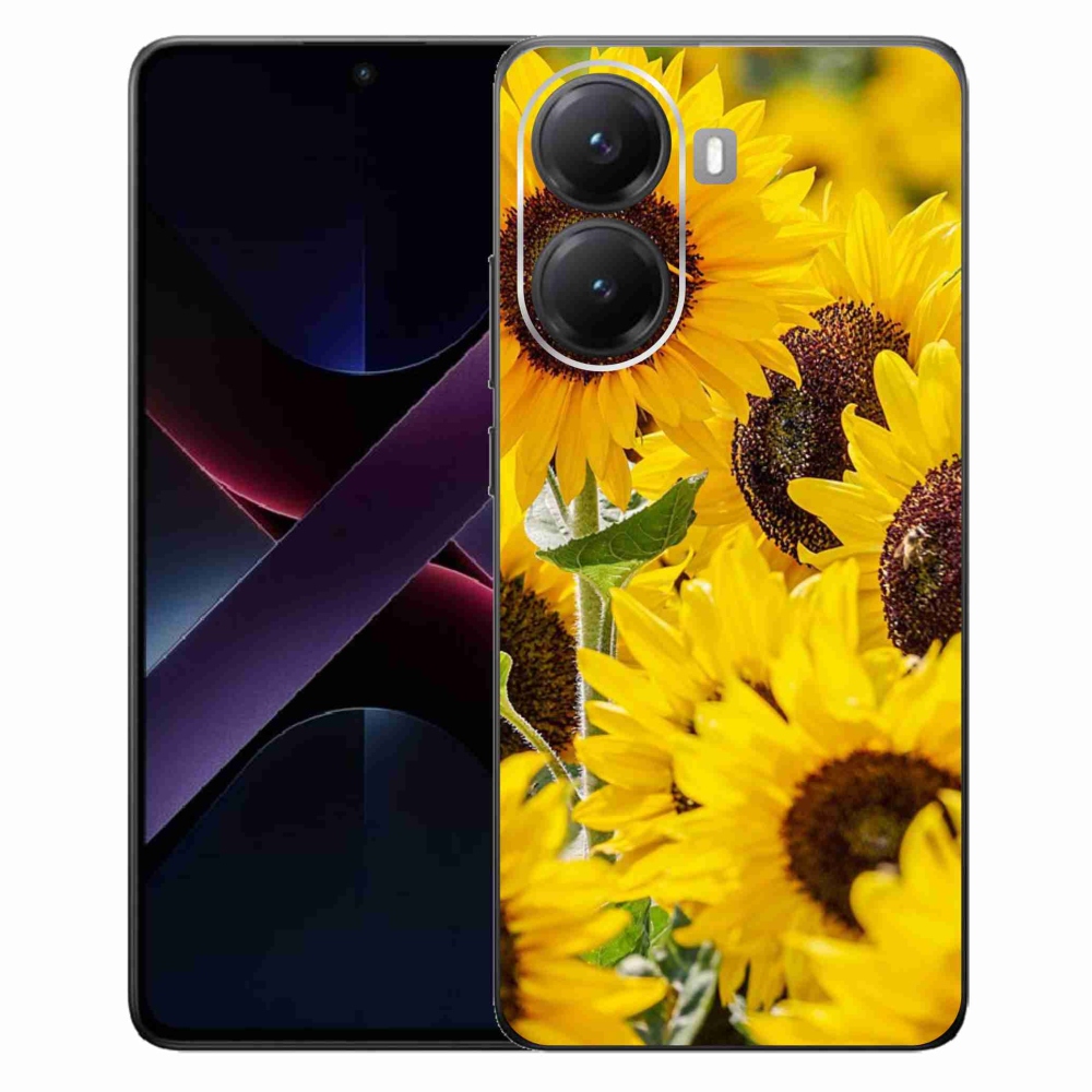 Gelový kryt mmCase na Xiaomi Poco X7 Pro 5G - slunečnice