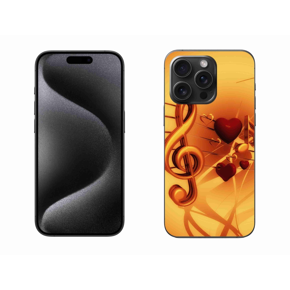 Gelový kryt mmCase na iPhone 15 Pro Max - noty