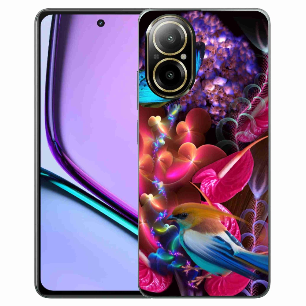 Gelový kryt mmCase na Realme C67 - barevné květiny