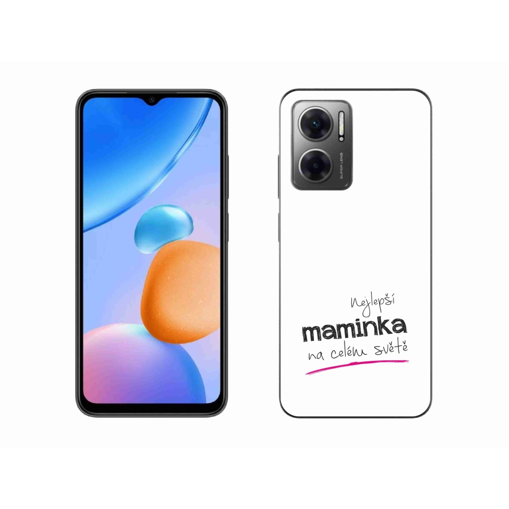 Gelový kryt mmCase na Xiaomi Redmi 10 5G - nejlepší maminka 4 bílé pozadí