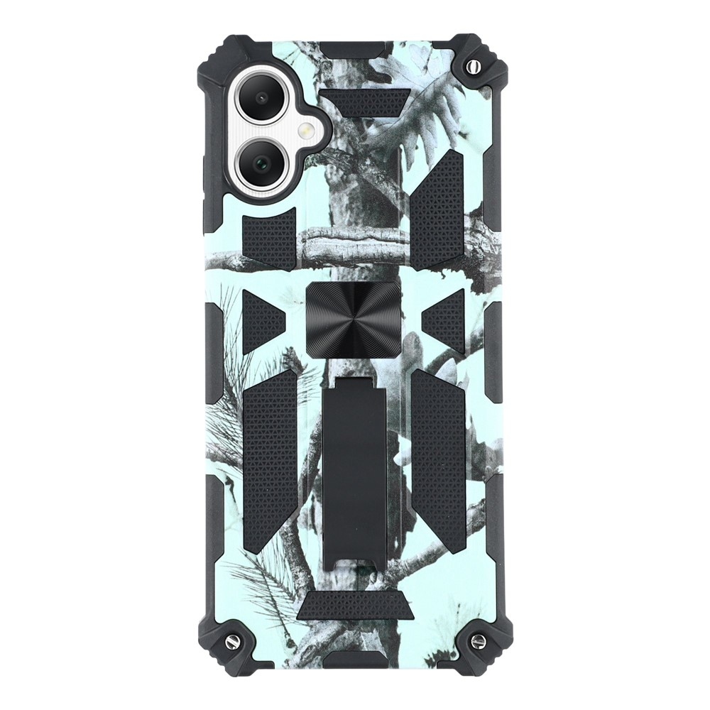 Camouflage odolný kryt na Samsung Galaxy A07 4G - světlezelený