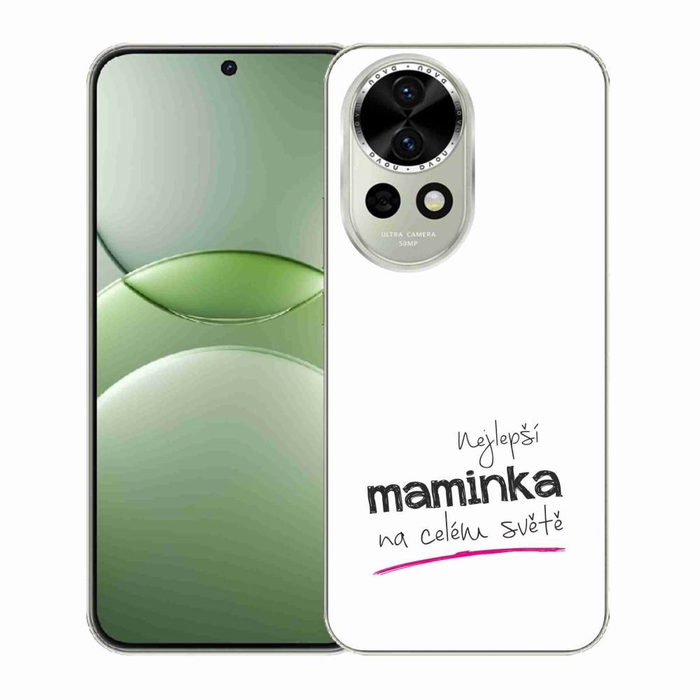 Gelový kryt mmCase na Huawei Nova 13 5G - nejlepší maminka 4 bílé pozadí