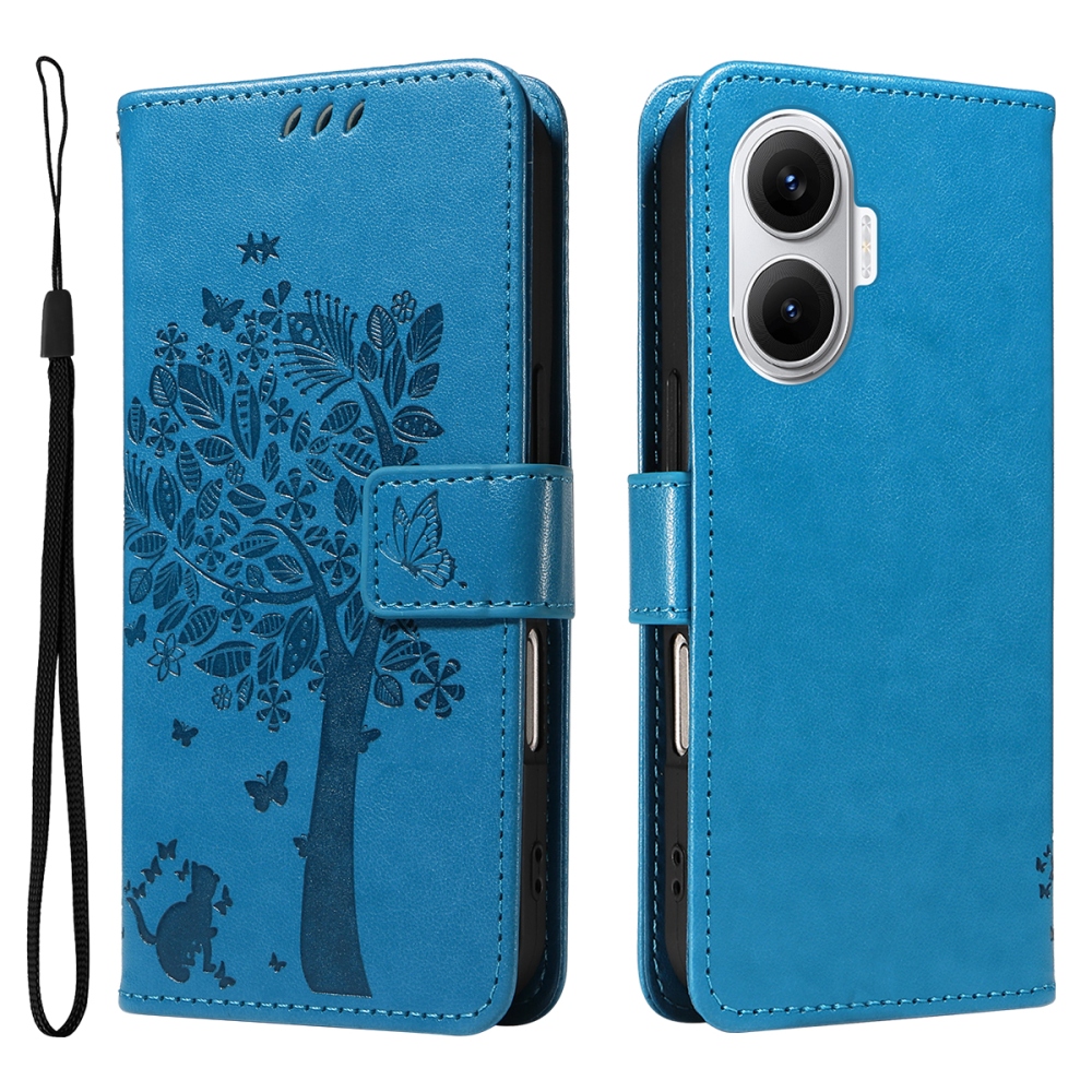 Trees knížkové pouzdro na Xiaomi Poco F7 5G - modré