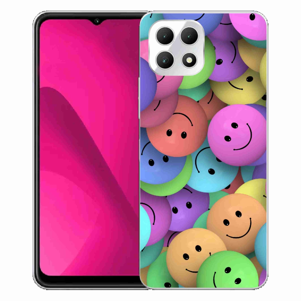 Gelový kryt mmCase na T-Mobile T Phone 2 - barevní smajlíci