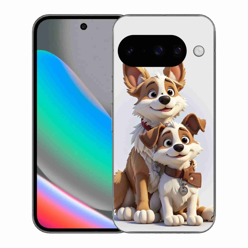 Gelový kryt mmCase na Google Pixel 10 - kreslení psi