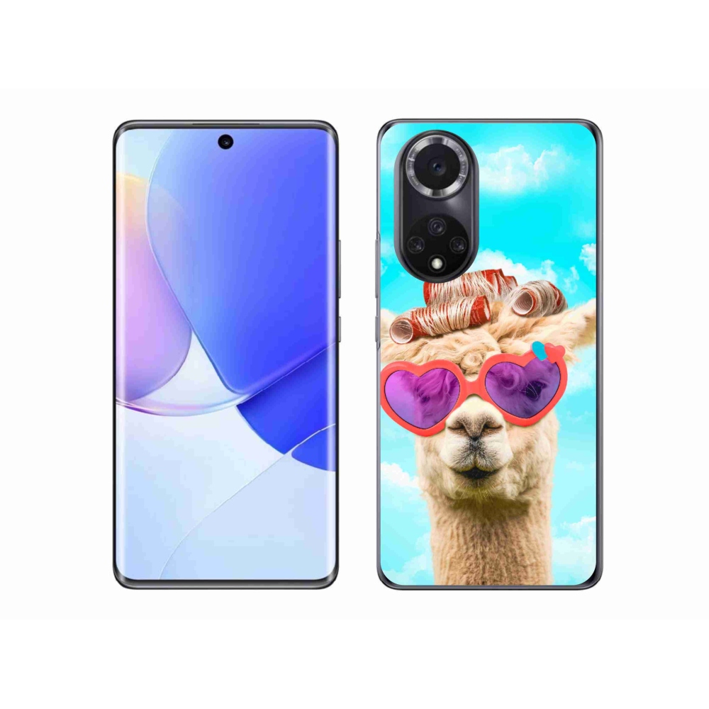 Gelový kryt mmCase na Honor 50 - lama s brýlemi