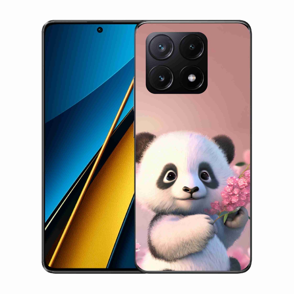Gelový kryt mmCase na Xiaomi Poco X6 Pro 5G - roztomilá panda