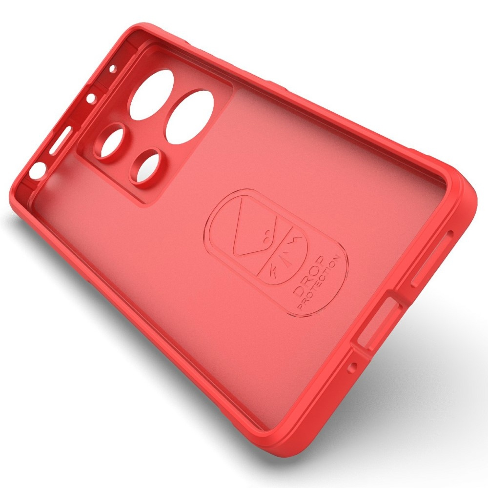 Rugg odolný gelový obal na Xiaomi Redmi Note 14S - červený