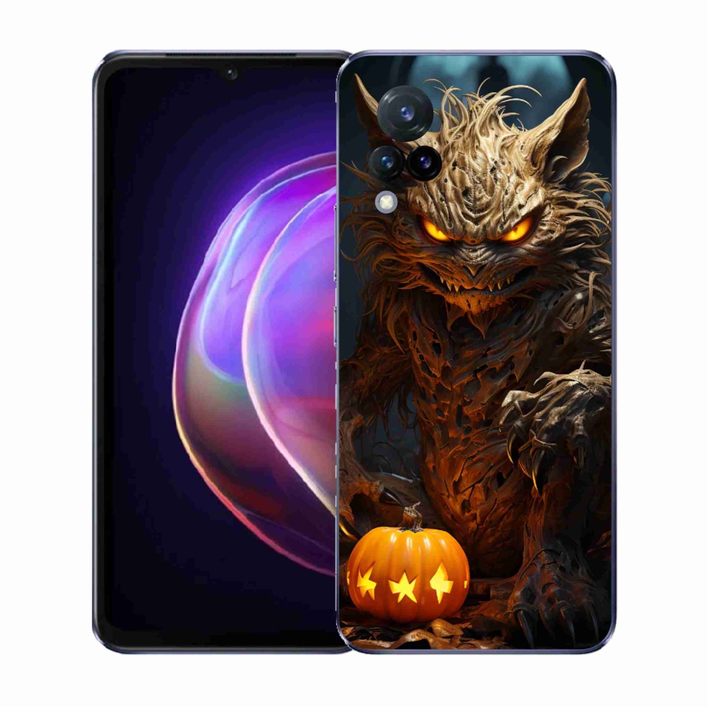 Gelový kryt mmCase na Vivo V21 4G/5G - halloweenská příšera
